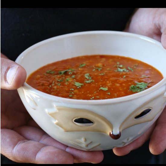 Turkish Bulgur Red Lentil Soup