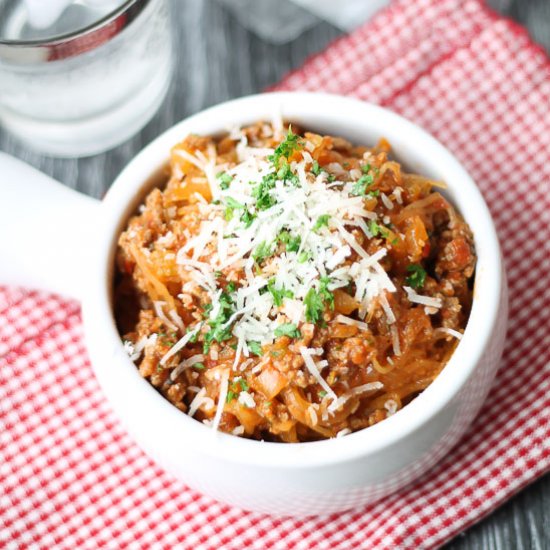 Spaghetti Squash Bolognese