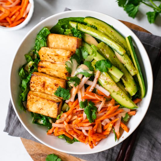 Vegan Tofu Banh Mi Salad