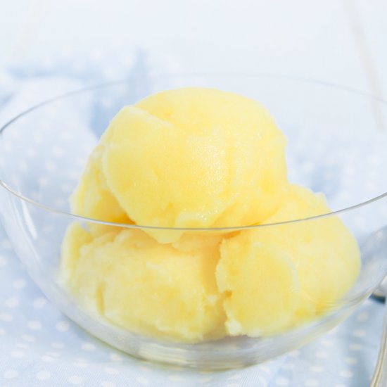 3 ingredient pineapple sorbet