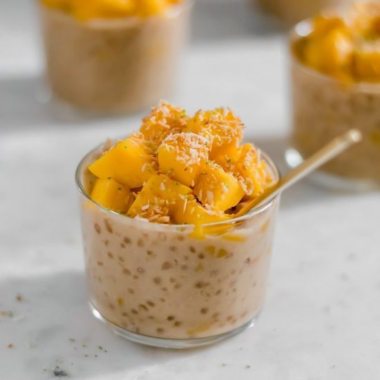 Coconut Mango Tapioca Pudding