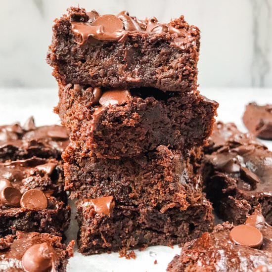 Almond Butter Zucchini Brownies