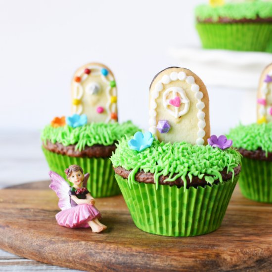 Magical Fairy Door Cupcakes