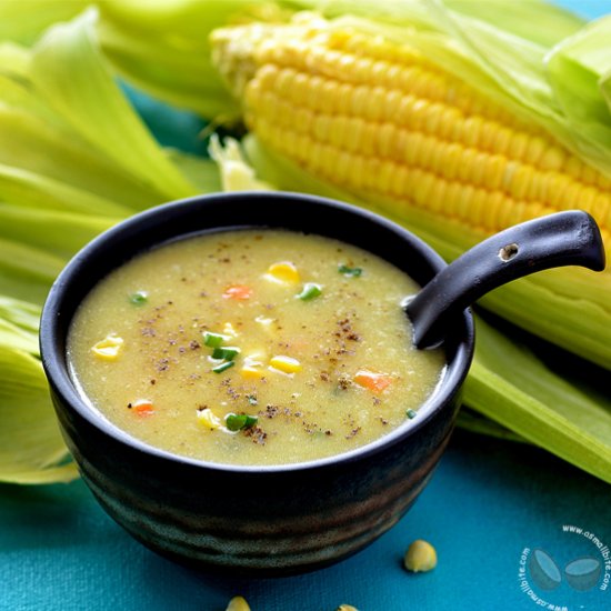 Sweet Corn Soup Recipe