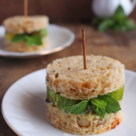 Cucumber Mint Tea Sandwich