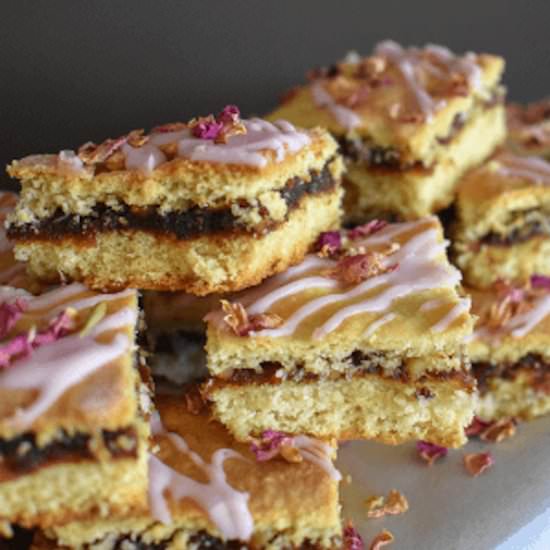 Date, Walnut & Rosewater Slice