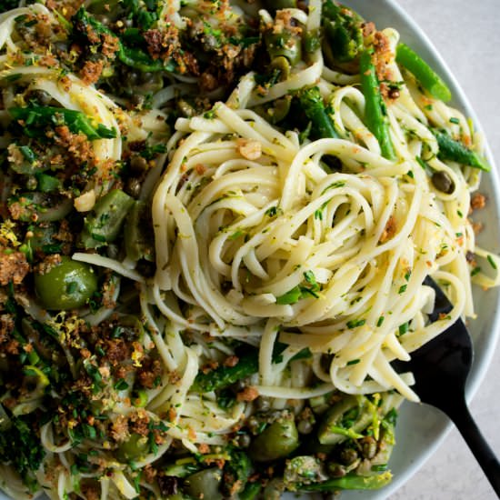 Green Olive Linguine