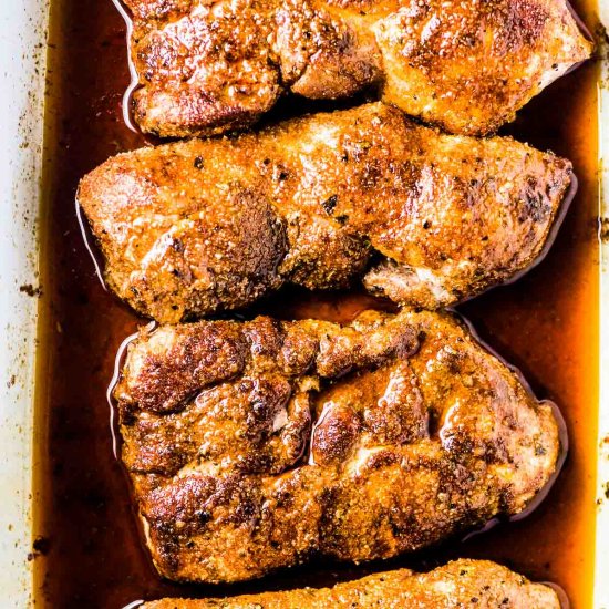 Juicy Baked Pork Chops