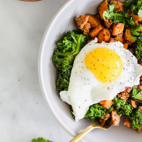 Chorizo Kale Hash