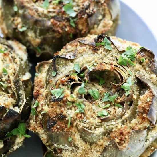 Easy Italian Stuffed Artichokes