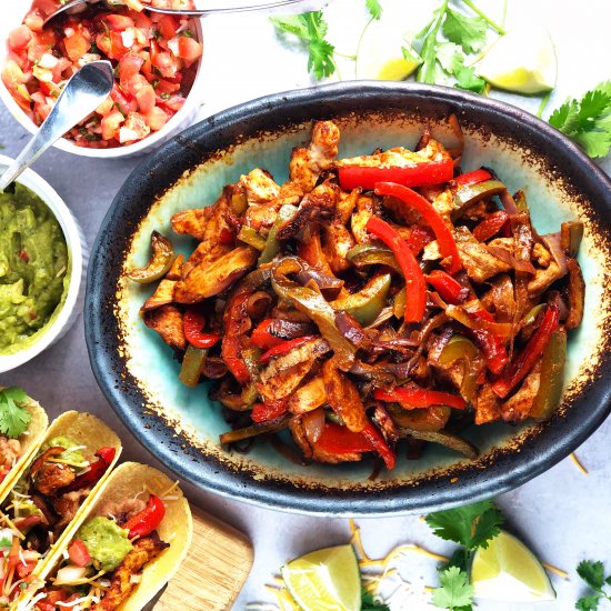 Easy Sheet Pan Chicken Fajitas