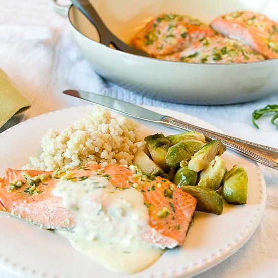 Lemon Tarragon Salmon w/ Béarnaise