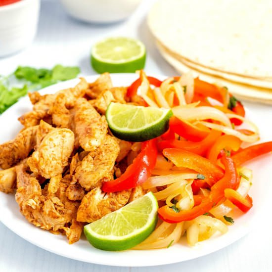 Stovetop Chicken Fajitas