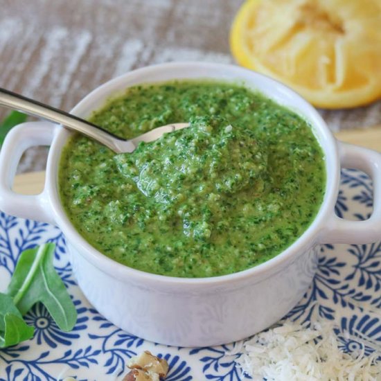 Lemony Arugula Pesto