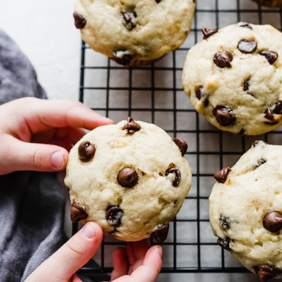 Banana Chocolate Chip Muffins