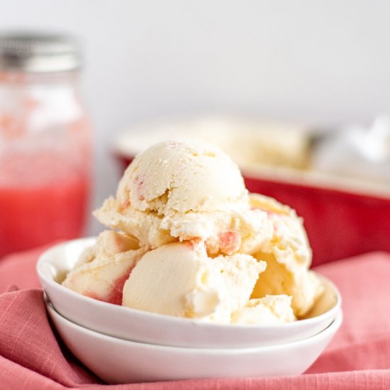 Rhubarb Ice Cream