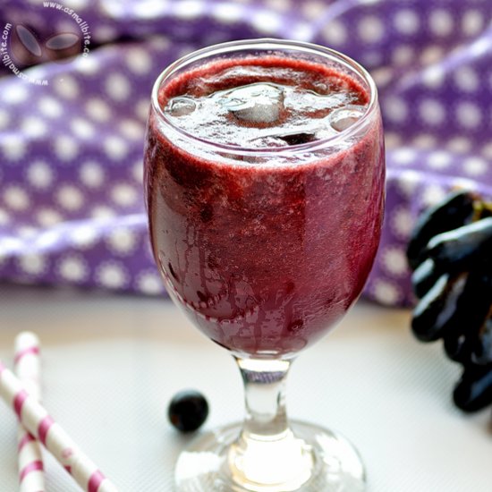 Homemade Black Grape Juice