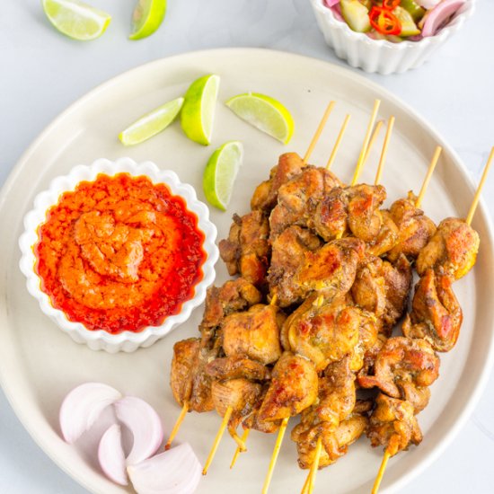 Thai Chicken Satay & Peanut Sauce