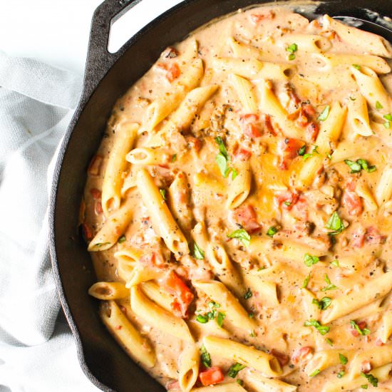 Vegan Sausage & Pasta Skillet