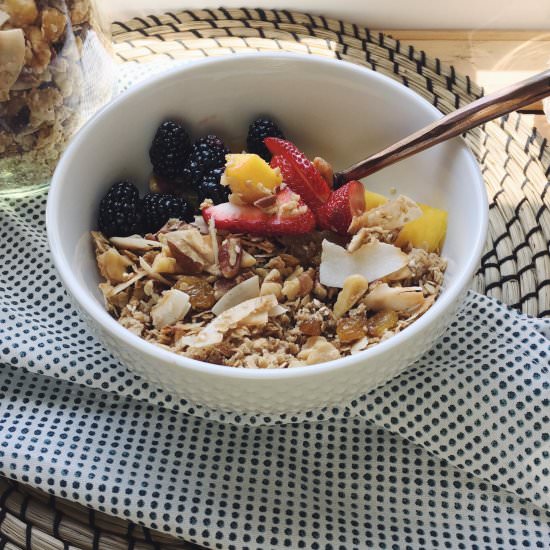 Coconut Cardamom Granola