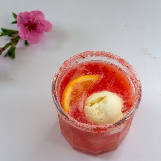 Strawberry Citrus Margarita Float