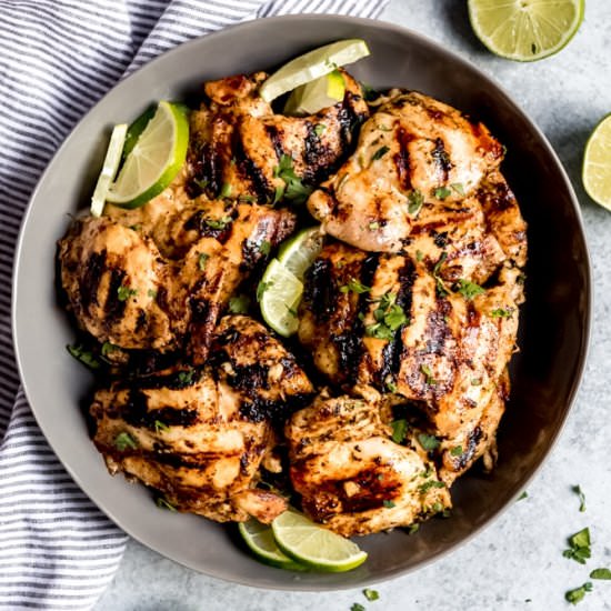 GRILLED CILANTRO LIME CHICKEN THIGH