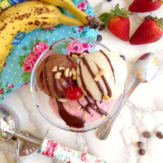 Guilt Free Banana Split