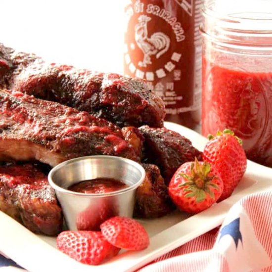 Strawberry Sriracha BBQ Sauce