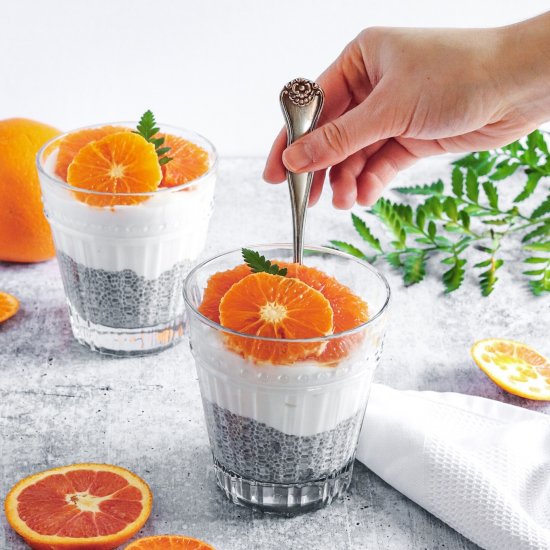 Coconut Creamsicle Chia Pudding