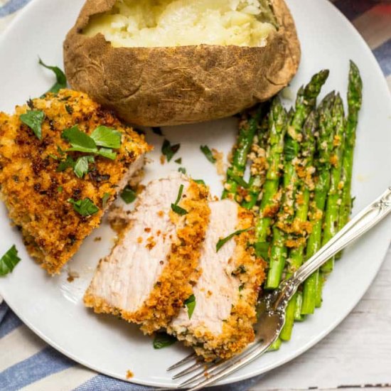 Baked Crunchy Pork Chops Recipe