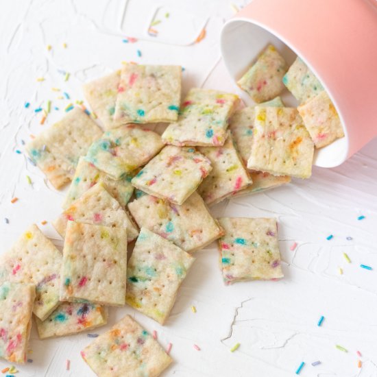 Easy Funfetti Crackers