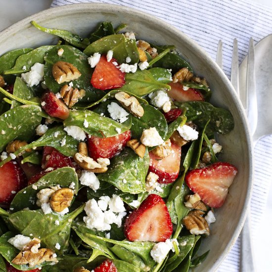 Strawberry Spinach Salad