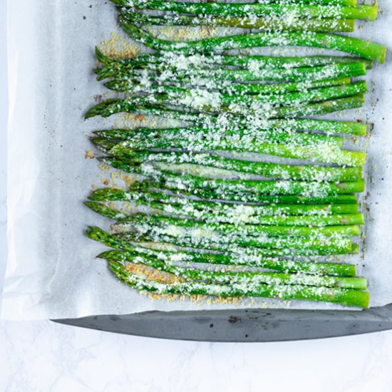 Roasted Lemon Parmesan Asparagus