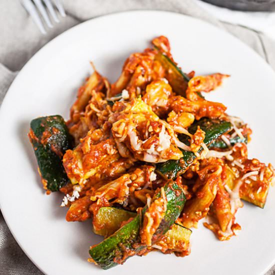 Skillet Zucchini Parmesan