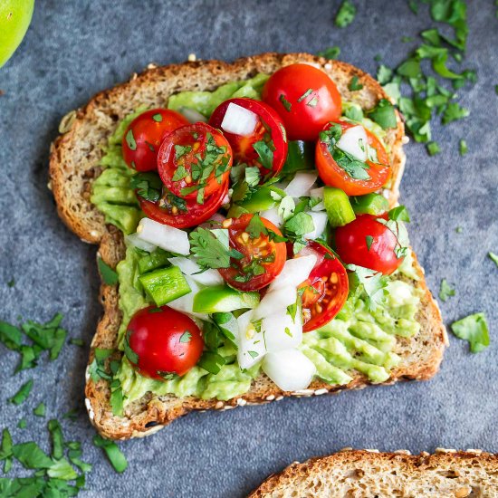 Avocado Toast with Salsa