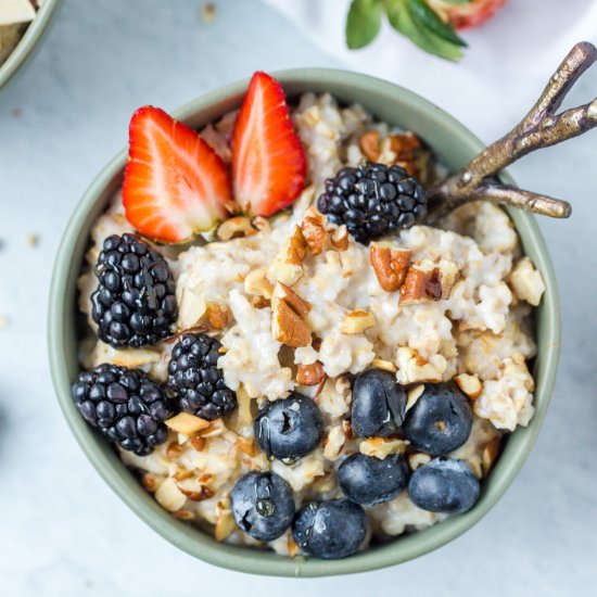 Old Fashioned Oatmeal Pudding