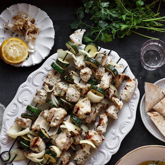 Greek Chicken Kebobs