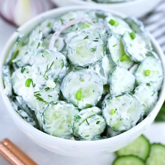 Creamy Cucucmber Salad