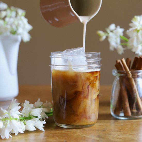 Pink Horchata Cold Brew Latte