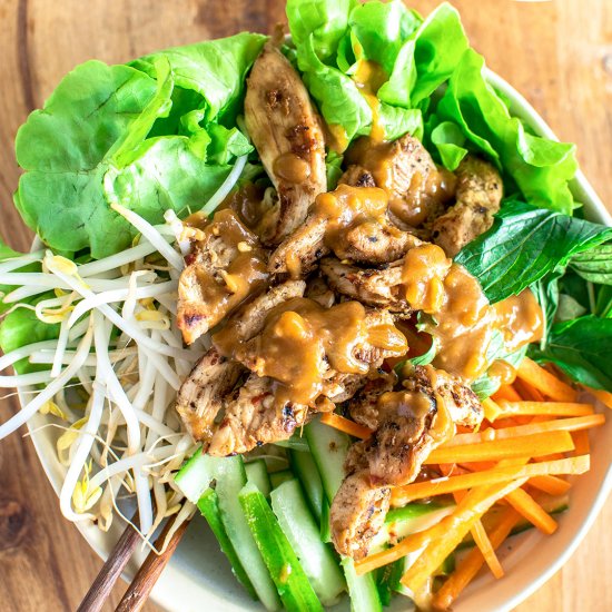 Lemongrass Chicken Noodle Salad