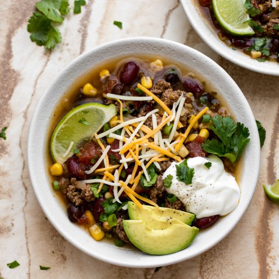 Crockpot Taco Soup Recipe