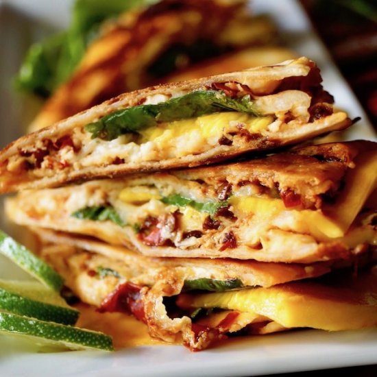 Chipotle Mango Quesadillas