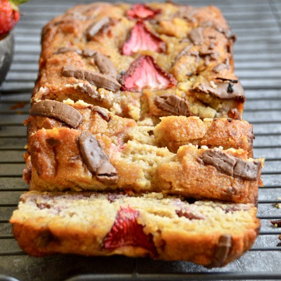 Sweet Summery Strawberry Banana Bread