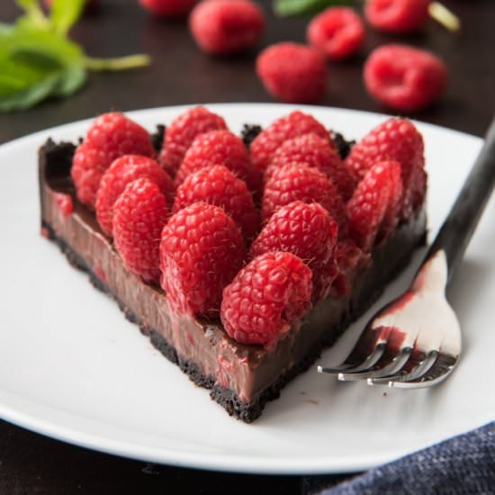 RASPBERRY CHOCOLATE TART