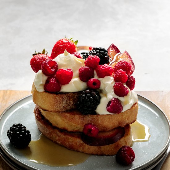 Homemade French Toast with Berries