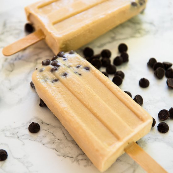 Keto Cookie Dough Popsicles