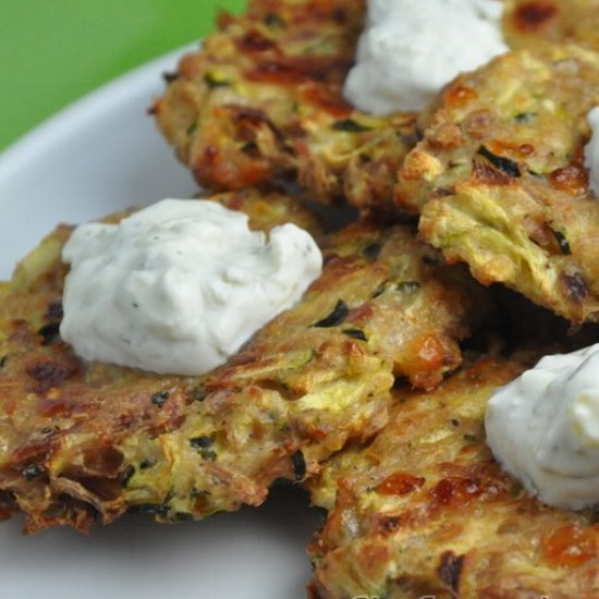 Healthy Baked Zucchini-Tuna Fritter