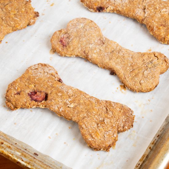 Strawberry Banana Dog Treats