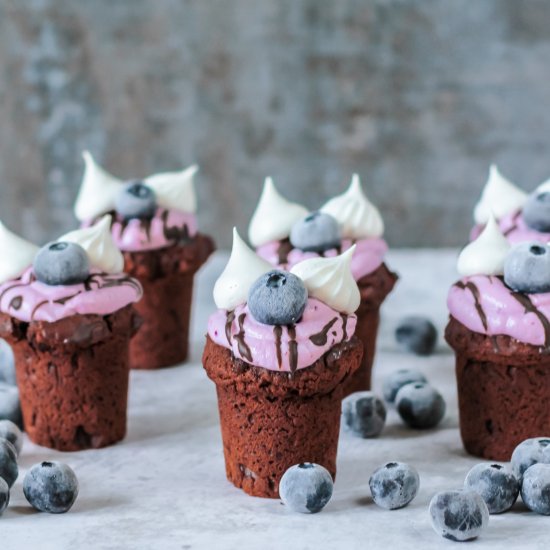 Brownies with Blueberry Cream Cheese