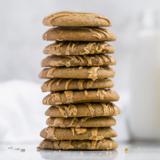 No-Butter Glazed Coffee Cookies